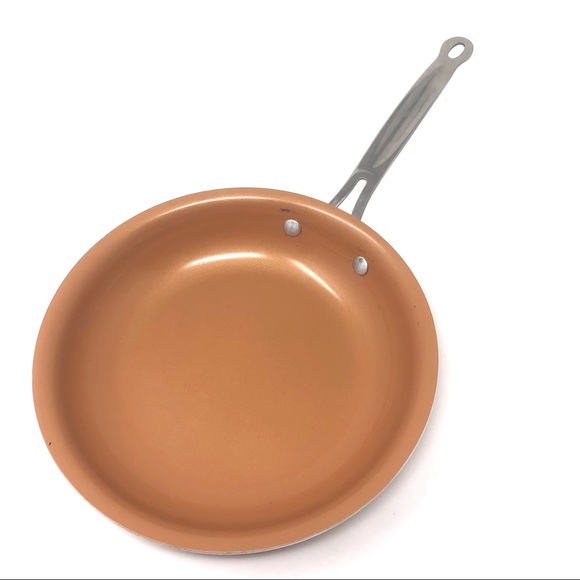 Telebrands Other - Telebrands Red Copper 10” Ultra Tough Ceramic Pan
